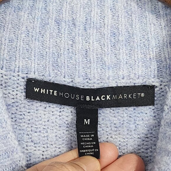 White House Black Market Women's Sweater M Mock neck - Picture 4 of 8